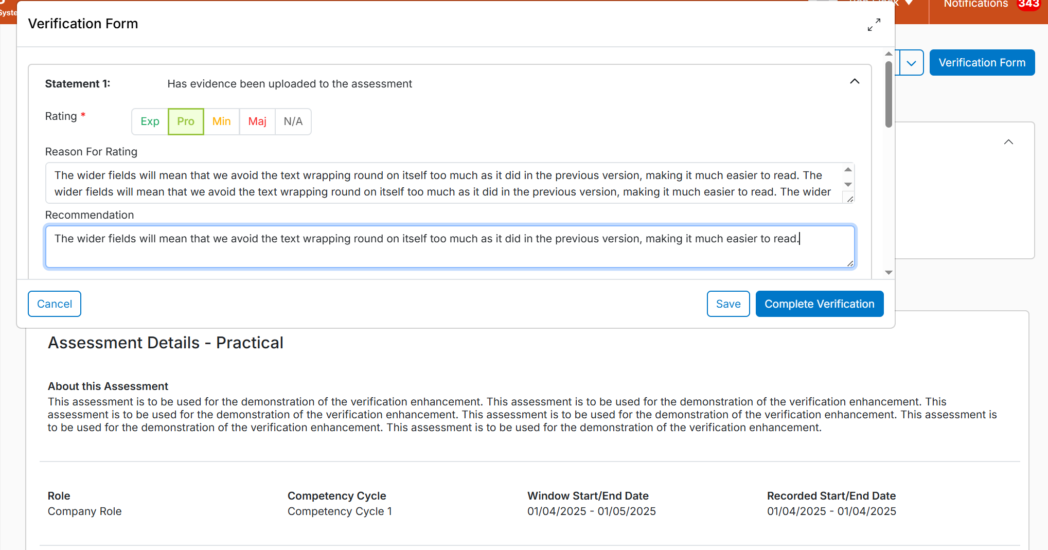 Verification Form - Entering details into a Statement.png